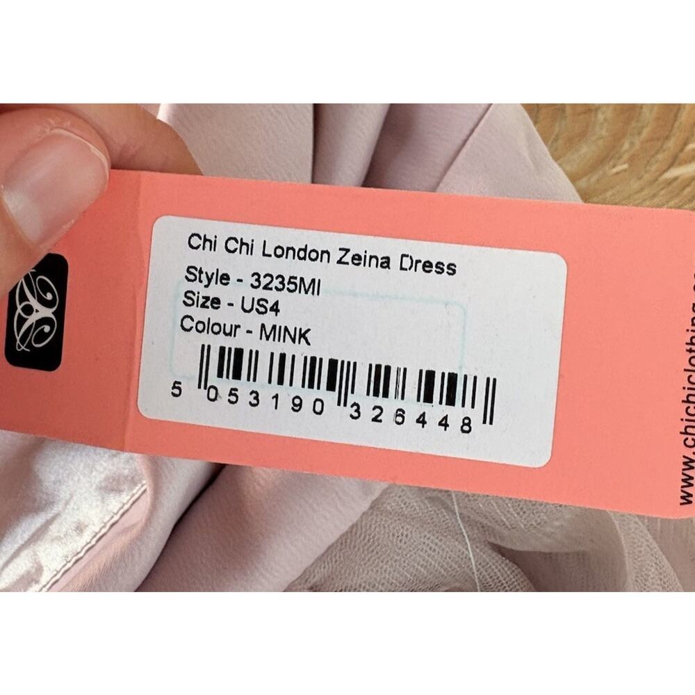 Chi Chi NWT Women’s London Zeina Dress Size 4 Pink P9 - Picture 7 of 9